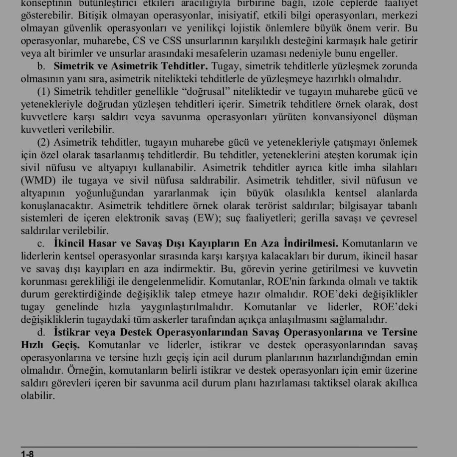 ABD Ordusu Meskun Mahal ve Şehir Operasyonları El Kitabı