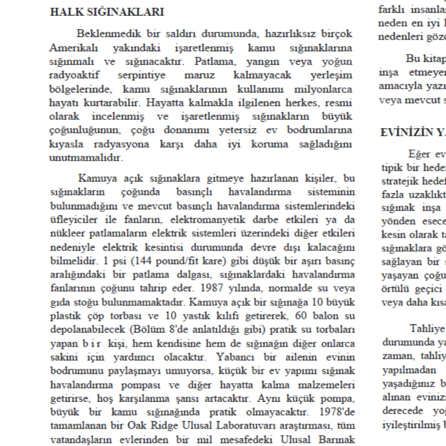 Nükleer Savaşta Hayatta Kalma Becerileri