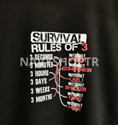 Survival Rules of 3 T-Shirt